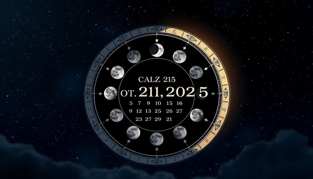 A high-quality, detailed image of the lunar calendar on October 21, 2025. The calendar is prominently displayed in the center, with intricate lunar phases and astrological symbols adorning the edges. The background features a rich, starry night sky, with a crescent moon casting a soft, ethereal glow. The composition is balanced and visually striking, conveying a sense of mysticism and timelessness. Subtle lighting and depth of field create a sense of depth and dimension, drawing the viewer's attention to the central calendar. The overall mood is contemplative and awe-inspiring, reflecting the significance of the lunar cycle in human history and culture. A high-quality, detailed image of the lunar calendar on October 21, 2025. The calendar is prominently displayed in the center, with intricate lunar phases and astrological symbols adorning the edges. The background features a rich, starry night sky, with a crescent moon casting a soft, ethereal glow. The composition is balanced and visually striking, conveying a sense of mysticism and timelessness. Subtle lighting and depth of field create a sense of depth and dimension, drawing the viewer's attention to the central calendar. The overall mood is contemplative and awe-inspiring, reflecting the significance of the lunar cycle in human history and culture.