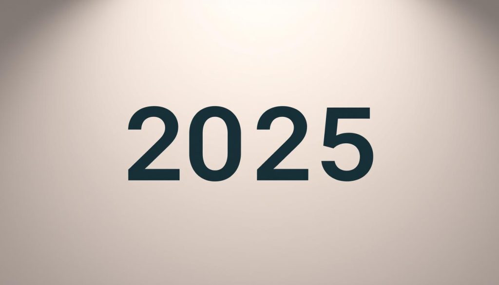 A modern digital calendar display showcasing the year 2025, featuring a sleek and minimalist design. The calendar interface is presented against a soft, muted background, creating a serene and informative atmosphere. The layout emphasizes the current date, with the day of the week, date, and month displayed prominently in a clear, legible typeface. Subtle details such as a faint grid or calendar grid lines add depth and structure to the composition. The overall aesthetic is clean, functional, and visually appealing, capturing the essence of timekeeping and the passage of days in the new year.