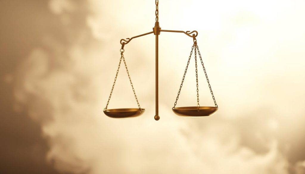 Elegant scales suspended in a serene, ethereal environment. Delicate brass arms gracefully balanced, symbolizing the Libra zodiac sign's quest for harmony and equilibrium. Soft, diffused lighting casts a warm, contemplative glow, evoking the air element associated with Libra. Wispy wisps of mist or clouds drift by, creating a sense of tranquility and timelessness. The scales are the central focus, floating in a minimalist setting that allows their symbolic significance to shine. Subtle planetary motifs or astrological imagery may be incorporated in the background to further contextualize the Libra theme. An elegant, ethereal, and visually captivating representation of the Libra zodiac sign. Elegant scales suspended in a serene, ethereal environment. Delicate brass arms gracefully balanced, symbolizing the Libra zodiac sign's quest for harmony and equilibrium. Soft, diffused lighting casts a warm, contemplative glow, evoking the air element associated with Libra. Wispy wisps of mist or clouds drift by, creating a sense of tranquility and timelessness. The scales are the central focus, floating in a minimalist setting that allows their symbolic significance to shine. Subtle planetary motifs or astrological imagery may be incorporated in the background to further contextualize the Libra theme. An elegant, ethereal, and visually captivating representation of the Libra zodiac sign.