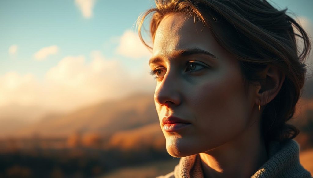 A portrait of a person born on November 23, captured in a serene and contemplative setting. The subject's face is illuminated by soft, natural lighting, casting gentle shadows and highlighting their features. The background is a hazy, dreamlike landscape, with a palette of warm autumn hues - russet, ochre, and amber. Wispy clouds drift overhead, creating a sense of tranquility and timelessness. The composition is balanced and harmonious, drawing the viewer's attention to the subject's pensive expression and the quiet beauty of the scene. The overall mood is one of introspection and celebration of the individual's birth on this day. A portrait of a person born on November 23, captured in a serene and contemplative setting. The subject's face is illuminated by soft, natural lighting, casting gentle shadows and highlighting their features. The background is a hazy, dreamlike landscape, with a palette of warm autumn hues - russet, ochre, and amber. Wispy clouds drift overhead, creating a sense of tranquility and timelessness. The composition is balanced and harmonious, drawing the viewer's attention to the subject's pensive expression and the quiet beauty of the scene. The overall mood is one of introspection and celebration of the individual's birth on this day.