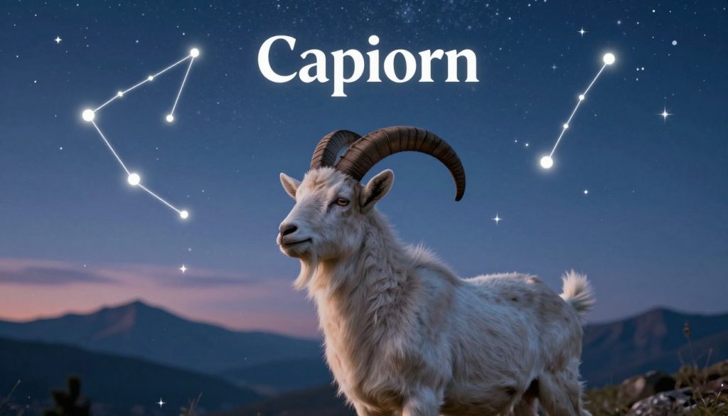 A serene and enchanting representation of a Capricorn horoscope for the day, showcasing symbolic elements associated with the Capricorn sign. In the foreground, an elegantly styled Capricorn goat, poised and confident, gazes into the distance, surrounded by soft, twinkling stars. In the middle ground, a tranquil night sky filled with constellations, particularly focusing on the Capricorn constellation. Twinkling celestial bodies enhance the mystical vibe. The background features distant mountains under a starry sky, with hints of twilight colors blending. The lighting is soft, casting a calm glow that suggests introspection and potential. The overall mood is one of contemplation and stability, inviting viewers to reflect on their day. A serene and enchanting representation of a Capricorn horoscope for the day, showcasing symbolic elements associated with the Capricorn sign. In the foreground, an elegantly styled Capricorn goat, poised and confident, gazes into the distance, surrounded by soft, twinkling stars. In the middle ground, a tranquil night sky filled with constellations, particularly focusing on the Capricorn constellation. Twinkling celestial bodies enhance the mystical vibe. The background features distant mountains under a starry sky, with hints of twilight colors blending. The lighting is soft, casting a calm glow that suggests introspection and potential. The overall mood is one of contemplation and stability, inviting viewers to reflect on their day.