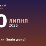 20 липня — пророк Ілля, події в історії, іменини