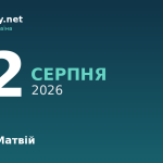 22 серпня — апостол Матвій, події в історії, іменини